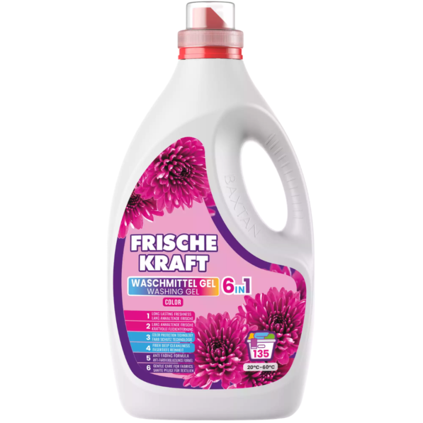 Frische Kraft 6v1 prací gel COLOR 4,05 L