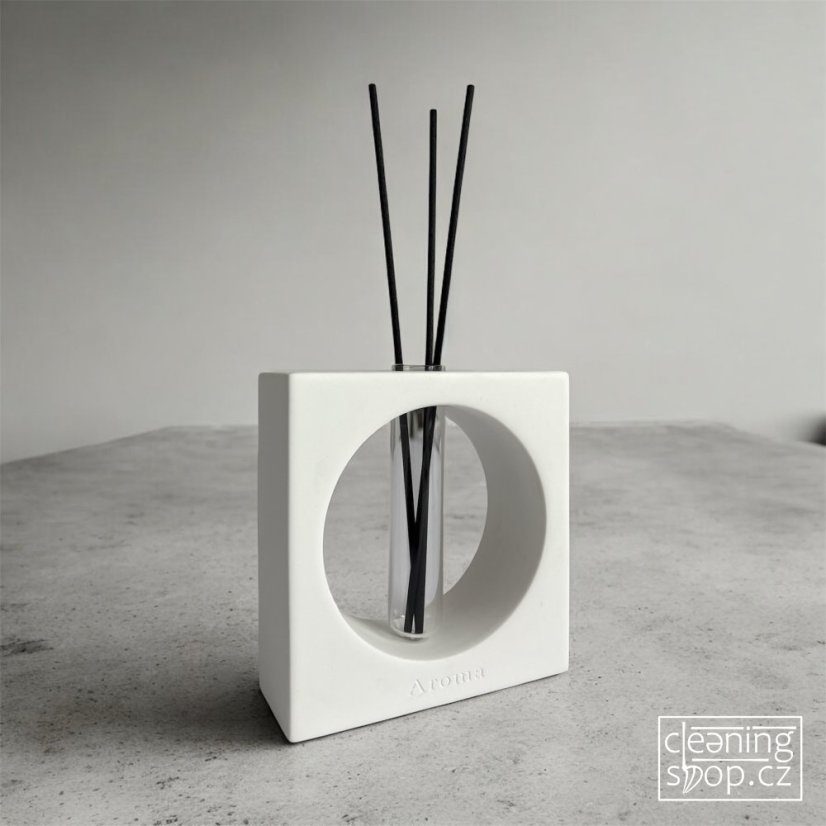 Designový aroma difuzér - čtverec (bílý)