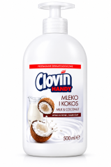 Mydło w płynie Clovin Handy MLEKO I KOKOS 500 ML