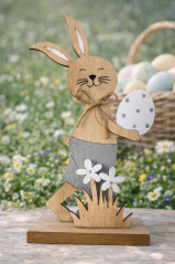Zajíc dřevo 22,5 cm natural