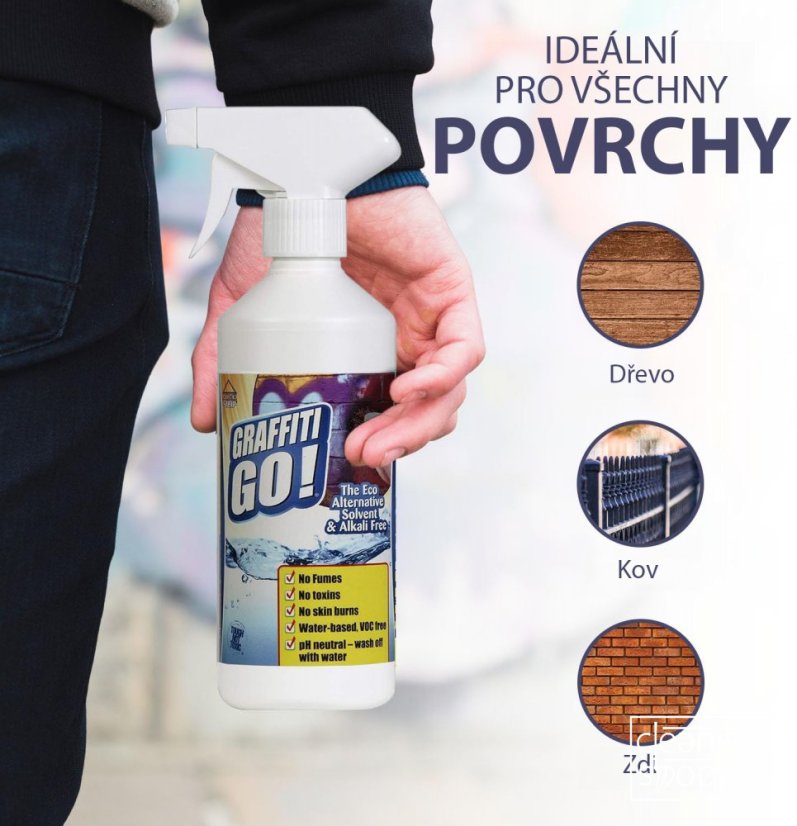 Graffiti Go! - odstraňovač graffiti, barev a nátěrů - Objem: 500 ml
