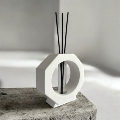 Designový aroma difuzér - šestihran  (bílý)