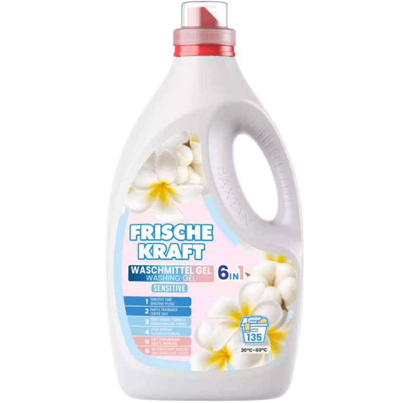 Frische Kraft 6v1 prací gel SENSITIVE  4,05 L