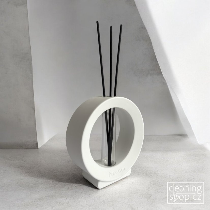 Designový aroma difuzér - kulatý (bílý)