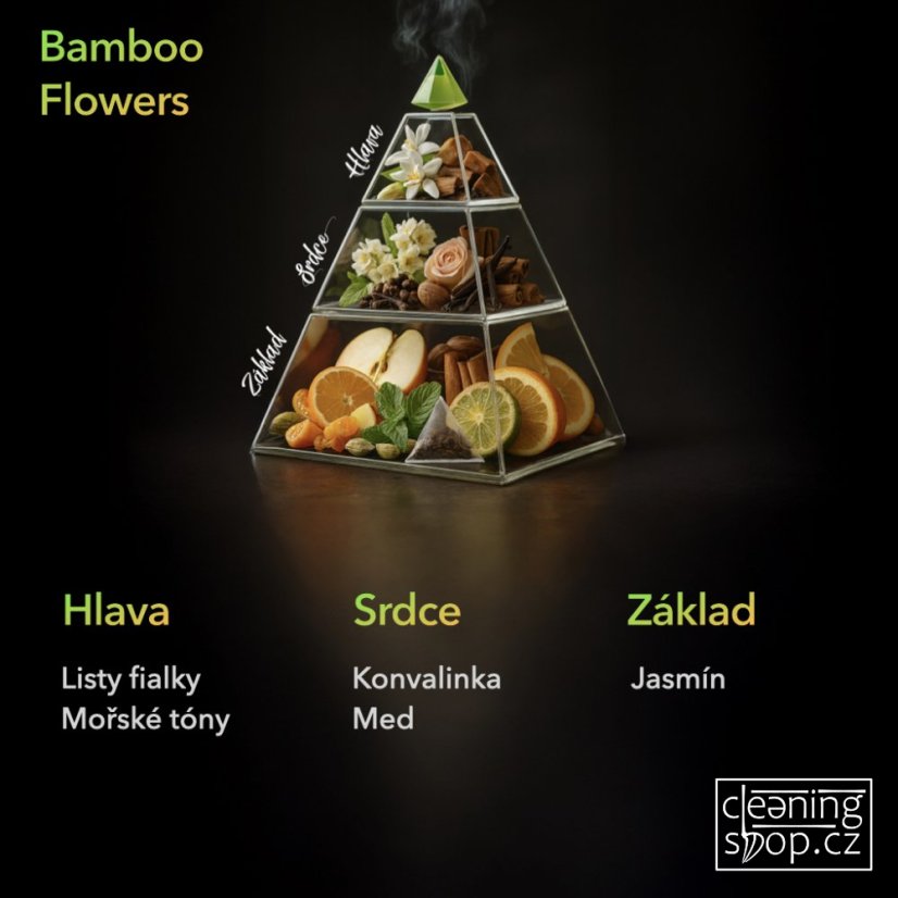 Tyčinkový difuzér BAMBOO FLOWERS MIKADO 100 ml - Barva: Přírodní