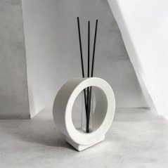 Dekorativní aroma difuzér - kulatý (bílý)