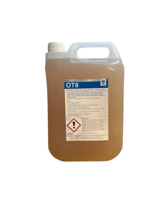OT8 - Biologický odstraňovač nafty a olejů z tvrdých povrchů - Objem: 5 l