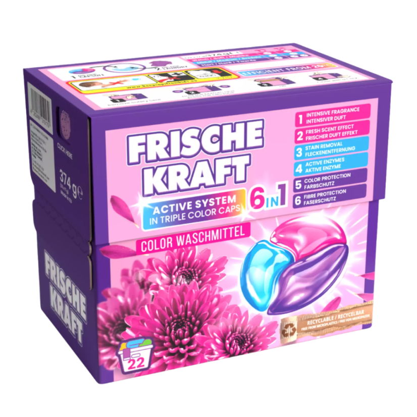 Frische Kraft 6v1 COLOR gelové kapsle 22 ks