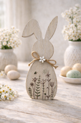 Zajíc dřevo 18,5 cm natural