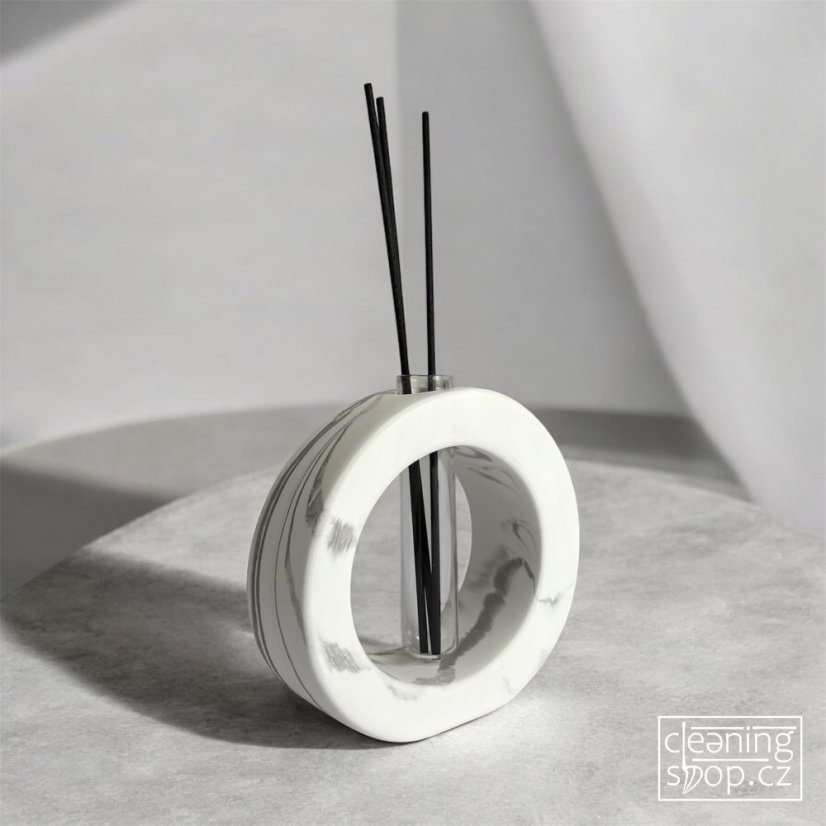 Designový aroma difuzér - ovál (mramor)