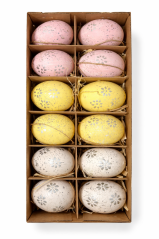 Vajíčka reálná 12 ks/ 6 cm mix