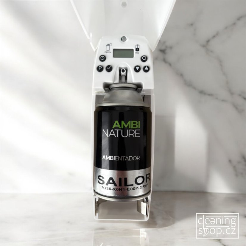 Automatický aroma dávkovač P+L Systems s LCD displejem – bílý