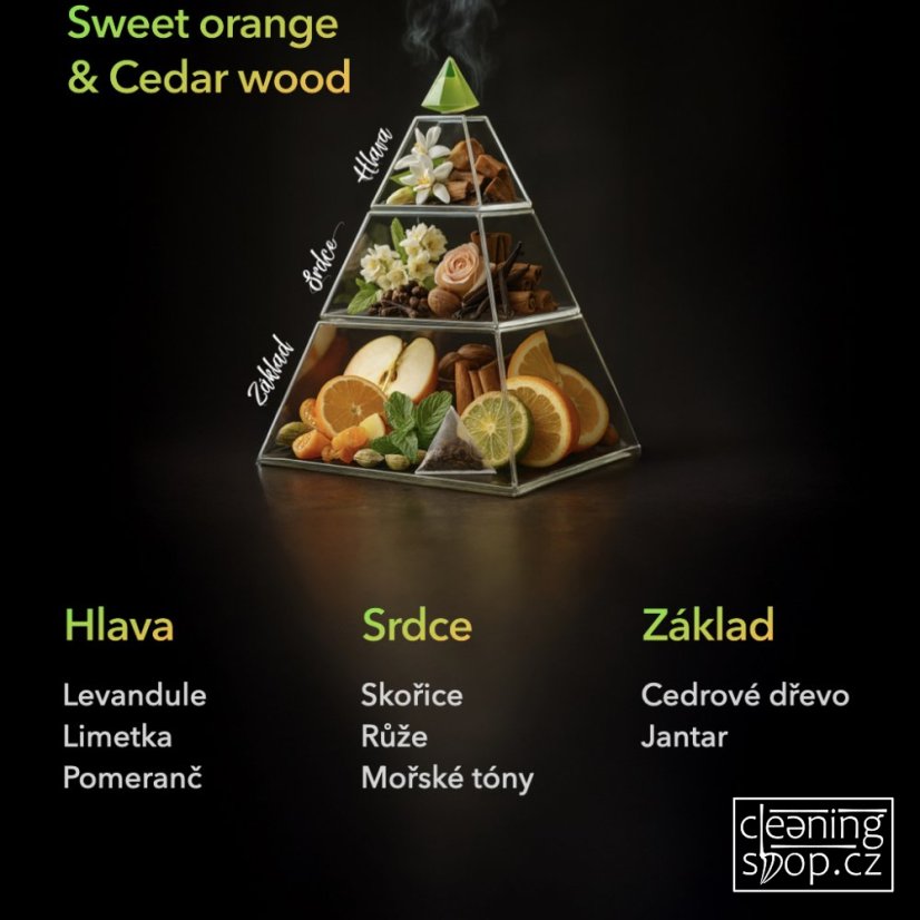 Tyčinkový difuzér SWEET ORANGE & CEDAR WOOD MIKADO 100 ml