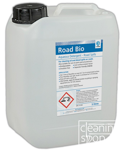 Road Bio - Čistič silnic - cest od nafty, olejů, tuků a barev - Objem: 1 l