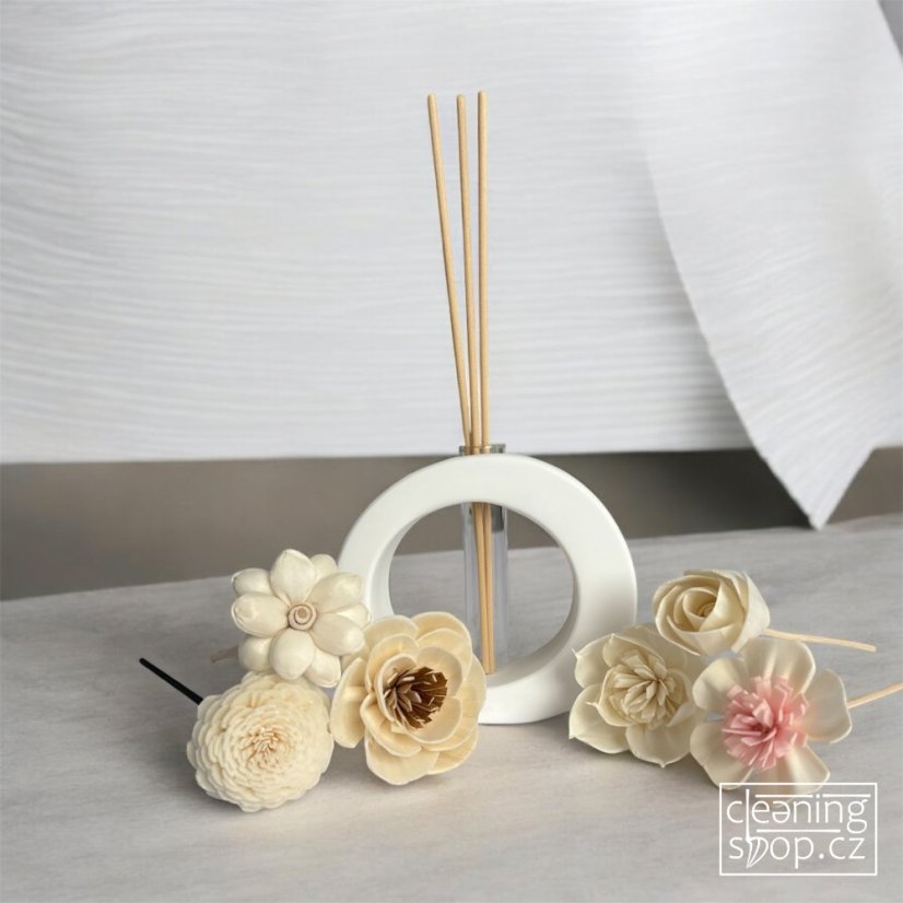 Difuzérové květy SOLA na tyčce - sada 6 ks