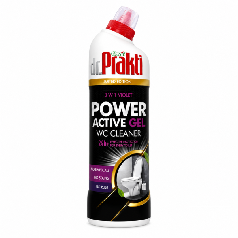dr. Prakti gel do wc POWER ACTIVE 3in1 VIOLET 750 ML