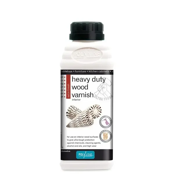 Heavy Duty Wood Varnish -  odolný lak na interiérové dřevo - Objem: 500 ml, Povrch - laky: Satin