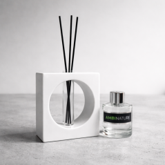 Dekorativní aroma difuzér - čtverec (bílý)