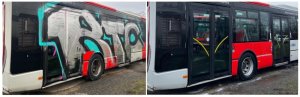 Můžeme odstranit přípravkem Graffiti Go grafit na autobuse?