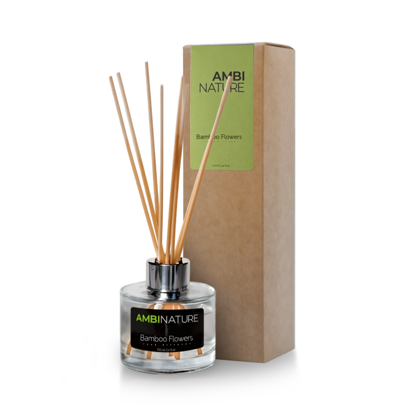 Tyčinkový difuzér BAMBOO FLOWERS MIKADO 100 ml - Barva: Černá