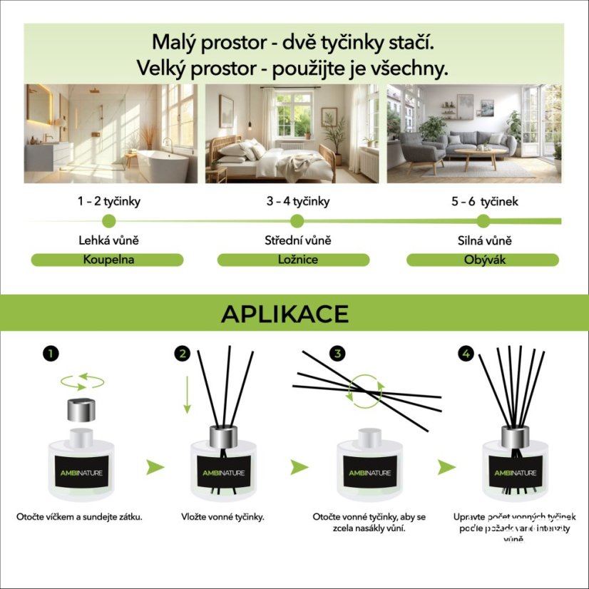 Tyčinkový difuzér SWEET ORANGE & CEDAR WOOD MIKADO 100 ml