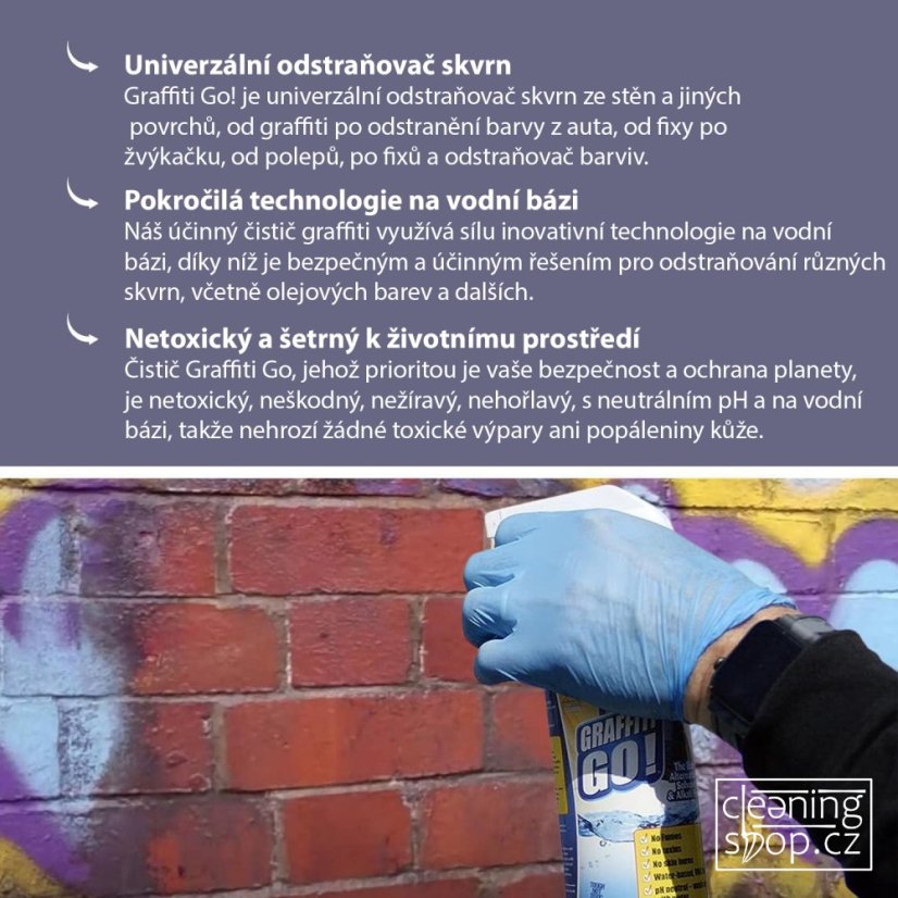 Graffiti Go! - odstraňovač graffiti, barev a nátěrů - Objem: 5 l